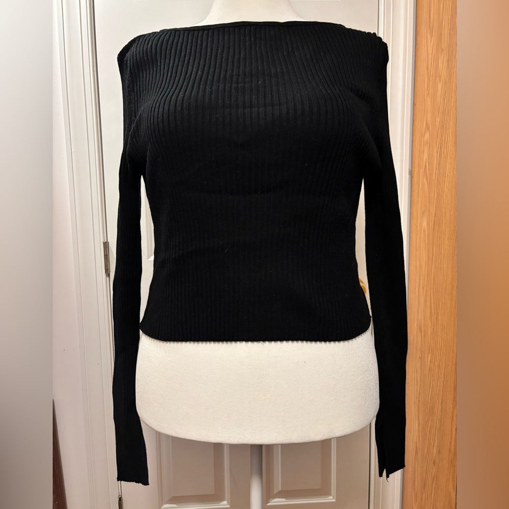 H&M Black Ribbed Knitwear